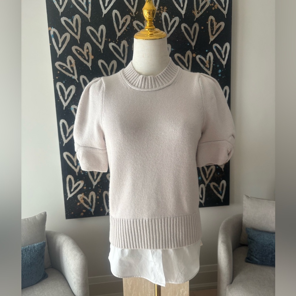 Brochu Walker Soft Knit Sweater in neutral colour